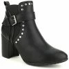 Cendriyon Bottines Noir Chaussures Femme for Bottines / Boots Couleur Noir -Cendriyon Soldes Boutique 10139933 500 A
