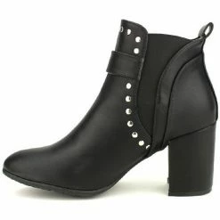 Cendriyon Bottines Noir Chaussures Femme for Bottines / Boots Couleur Noir -Cendriyon Soldes Boutique 10139933 500 C