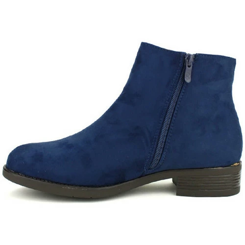 Cendriyon Bottines Bleu Chaussures Femme for Bottines / Boots Couleur Bleu 5 Cendriyon Bottines Bleu Chaussures Femme for Bottines / Boots Couleur Bleu – Image 3