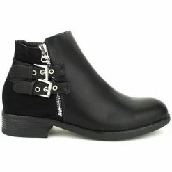 Cendriyon Bottines Noir Chaussures Femme for Bottines / Boots Couleur Noir -Cendriyon Soldes Boutique 10139939 500 B