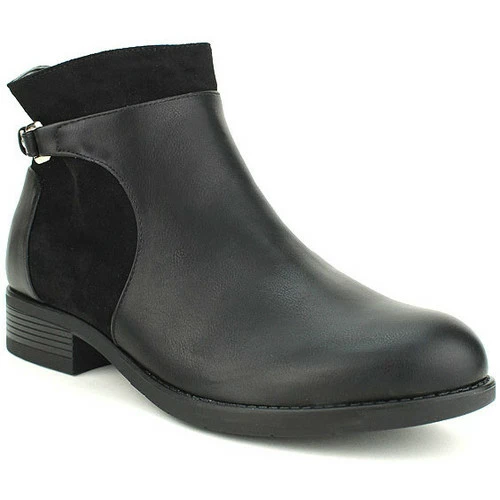 Cendriyon Bottines Noir Chaussures Femme for Bottines / Boots Couleur Noir 4 Cendriyon Bottines Noir Chaussures Femme for Bottines / Boots Couleur Noir – Image 2