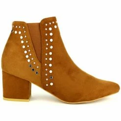 Cendriyon Bottines Caramel Chaussures Femme for Bottines / Boots Couleur Caramel