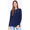 Cendriyon Tops Bleu Vêtements Femme for Tops / Blouses Couleur Bleu -Cendriyon Soldes Boutique 10604879 500 A