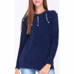 Cendriyon Tops Bleu Vêtements Femme for Tops / Blouses Couleur Bleu -Cendriyon Soldes Boutique 10604879 500 B