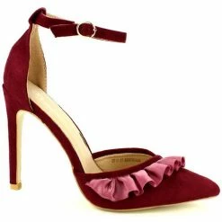 Cendriyon Escarpins Bordeaux Chaussures Femme for Escarpins Couleur Bordeaux