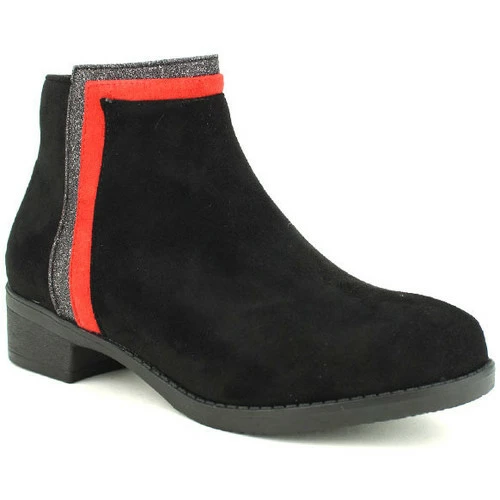 Cendriyon Bottines Noir Chaussures Femme for Bottines / Boots Couleur Noir 4 Cendriyon Bottines Noir Chaussures Femme for Bottines / Boots Couleur Noir – Image 2