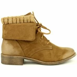 Cendriyon Bottines Caramel Chaussures Femme for Bottines / Boots Couleur Caramel
