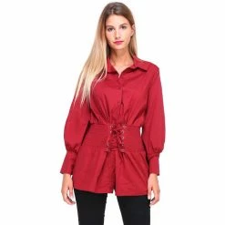 Cendriyon Tuniques Bordeaux Vêtements Femme for Tops / Blouses Couleur Bordeaux