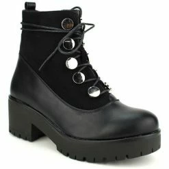 Cendriyon Bottines Noir Chaussures Femme for Bottines / Boots Couleur Noir -Cendriyon Soldes Boutique 11067480 500 C