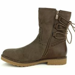 Cendriyon Bottines Taupe Chaussures Femme for Bottines / Boots Couleur Taupe -Cendriyon Soldes Boutique 11873016 500 C