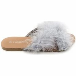 Cendriyon Sandales Gris Chaussures Femme for Sandales et Nu-pieds Couleur Gris