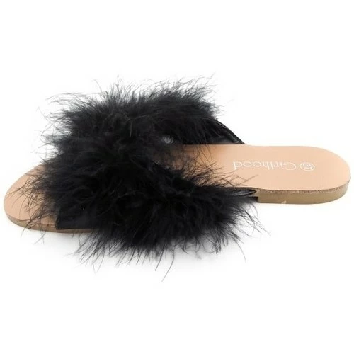 Cendriyon Sandales Noir Chaussures Femme for Sandales et Nu-pieds Couleur Noir 5 Cendriyon Sandales Noir Chaussures Femme for Sandales et Nu-pieds Couleur Noir – Image 3