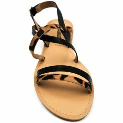 Cendriyon Sandales Noir Chaussures Femme for Sandales et Nu-pieds Couleur Noir -Cendriyon Soldes Boutique 15764360 500 C