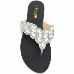 Cendriyon Tongs Argenté Chaussures Femme for Tongs Couleur Argenté -Cendriyon Soldes Boutique 15843978 500 C