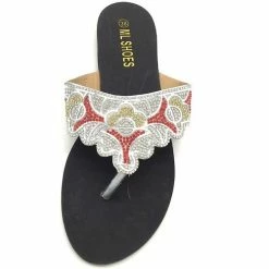 Cendriyon Tongs Argenté Chaussures Femme for Tongs Couleur Argenté -Cendriyon Soldes Boutique 15891627 500 C