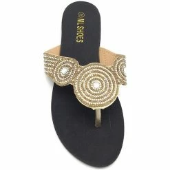 Cendriyon Tongs Doré Chaussures Femme for Tongs Couleur Doré 7 Cendriyon Tongs Doré Chaussures Femme for Tongs Couleur Doré -Cendriyon Soldes Boutique 15940857 500 C