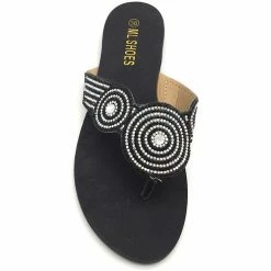 Cendriyon Tongs Noir Chaussures Femme for Tongs Couleur Noir 6 Cendriyon Tongs Noir Chaussures Femme for Tongs Couleur Noir -Cendriyon Soldes Boutique 15940858 500 B