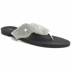 Cendriyon Tongs Argenté Chaussures Femme for Tongs Couleur Argenté