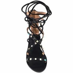 Cendriyon Sandales Noir Chaussures Femme for Sandales et Nu-pieds Couleur Noir -Cendriyon Soldes Boutique 15947242 500 C