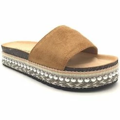 Cendriyon Sandales Caramel Chaussures Femme for Sandales et Nu-pieds Couleur Caramel -Cendriyon Soldes Boutique 15947245 500 B