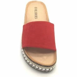 Cendriyon Sandales Rouge Chaussures Femme for Sandales et Nu-pieds Couleur Rouge -Cendriyon Soldes Boutique 15947246 500 C