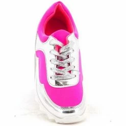 Cendriyon Baskets Fushia Chaussures Femme for Baskets mode Couleur Fushia -Cendriyon Soldes Boutique 15947249 500 C