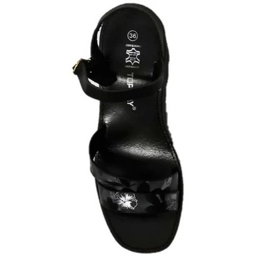 Cendriyon Sandales Noir Chaussures Femme for Sandales et Nu-pieds Couleur Noir 4 Cendriyon Sandales Noir Chaussures Femme for Sandales et Nu-pieds Couleur Noir – Image 2
