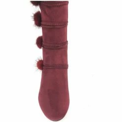 Cendriyon Bottes Bordeaux Chaussures Femme for Bottes Couleur Bordeaux -Cendriyon Soldes Boutique 17063061 500 C