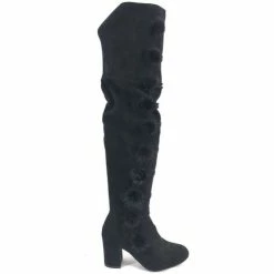 Cendriyon Bottes Noir Chaussures Femme for Bottes Couleur Noir
