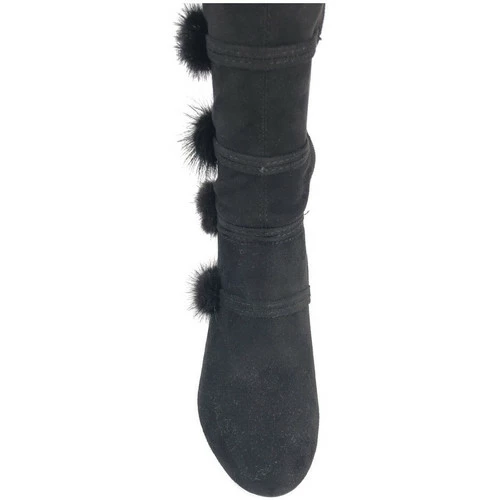 Cendriyon Bottes Noir Chaussures Femme for Bottes Couleur Noir 5 Cendriyon Bottes Noir Chaussures Femme for Bottes Couleur Noir – Image 3