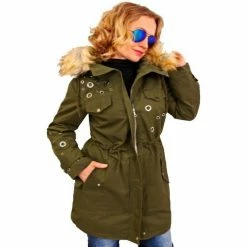 Cendriyon Manteaux Kaki Vêtements Femme for Manteaux Couleur Kaki