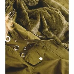 Cendriyon Manteaux Kaki Vêtements Femme for Manteaux Couleur Kaki -Cendriyon Soldes Boutique 17160960 500 C