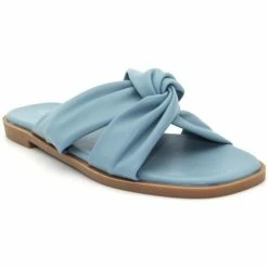 Cendriyon Sandales Bleu Chaussures Femme for Sandales et Nu-pieds Couleur Bleu