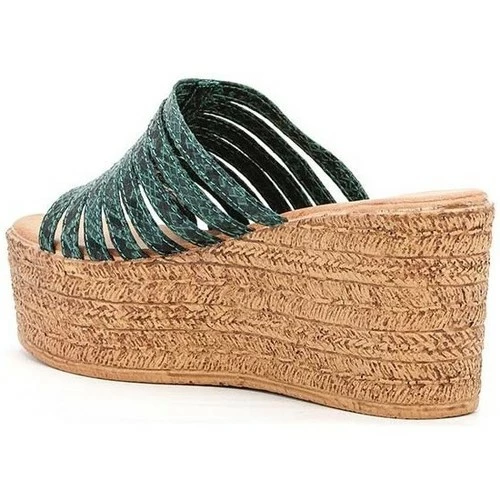 Cendriyon Compensées Vert Chaussures Femme for Espadrilles Couleur Vert 4 Cendriyon Compensées Vert Chaussures Femme for Espadrilles Couleur Vert – Image 2