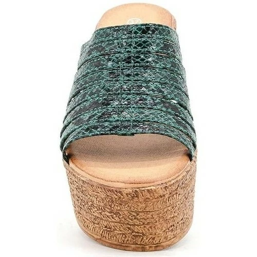 Cendriyon Compensées Vert Chaussures Femme for Espadrilles Couleur Vert 5 Cendriyon Compensées Vert Chaussures Femme for Espadrilles Couleur Vert – Image 3