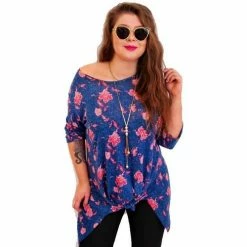 Cendriyon Tuniques Bleu Vêtements Femme for Tops / Blouses Couleur Bleu