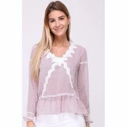 Cendriyon Tuniques Rose Vêtements Femme for Tops / Blouses Couleur Rose