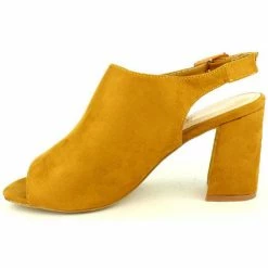 Cendriyon Sandales Caramel Chaussures Femme for Sandales et Nu-pieds Couleur Caramel -Cendriyon Soldes Boutique 22988594 500 C