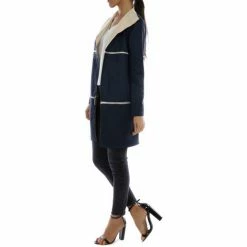 Cendriyon Manteaux Bleu Vêtements Femme for Manteaux Couleur Bleu -Cendriyon Soldes Boutique 22988596 500 C