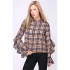 Cendriyon Tuniques Marron Vêtements Femme for Tops / Blouses Couleur Marron -Cendriyon Soldes Boutique 23001127 500 A