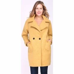 Cendriyon Manteaux Jaune Vêtements Femme for Manteaux Couleur Jaune