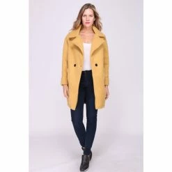 Cendriyon Manteaux Jaune Vêtements Femme for Manteaux Couleur Jaune -Cendriyon Soldes Boutique 23001132 500 C