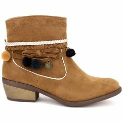 Cendriyon Bottines Taupe Chaussures Femme for Bottines / Boots Couleur Taupe