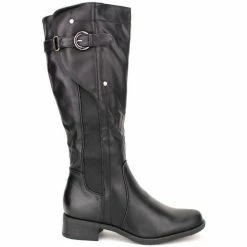 Cendriyon Bottes Noir Chaussures Femme for Bottes Couleur Noir -Cendriyon Soldes Boutique 5357877 500 B