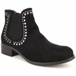 Cendriyon Bottines Noir Chaussures Femme for Bottines / Boots Couleur Noir -Cendriyon Soldes Boutique 5357886 500 C