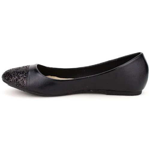 Cendriyon Ballerines Noir Chaussures Femme for Ballerines / Babies Couleur Noir 4 Cendriyon Ballerines Noir Chaussures Femme for Ballerines / Babies Couleur Noir – Image 2