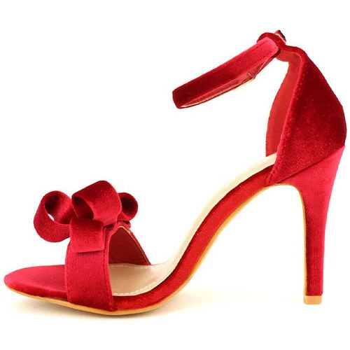 Cendriyon Sandales Rouge Chaussures Femme for Sandales et Nu-pieds Couleur Rouge 4 Cendriyon Sandales Rouge Chaussures Femme for Sandales et Nu-pieds Couleur Rouge – Image 2