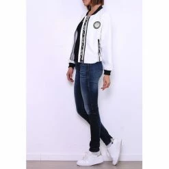 Cendriyon Manteaux Blanc Vêtements Femme for Manteaux Couleur Blanc -Cendriyon Soldes Boutique 5634069 500 C