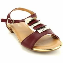 Cendriyon Sandales Bordeaux Chaussures Femme for Sandales et Nu-pieds Couleur Bordeaux -Cendriyon Soldes Boutique 5818422 500 B