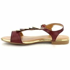 Cendriyon Sandales Bordeaux Chaussures Femme for Sandales et Nu-pieds Couleur Bordeaux -Cendriyon Soldes Boutique 5818422 500 C